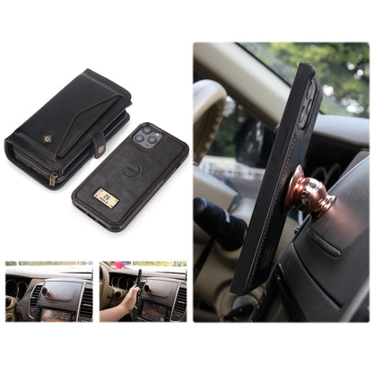 For iPhone 11 Pro Multi-functional Zipper Wallet Leather Phone Case(Black) - iPhone 11 Pro Cases by buy2fix | Online Shopping UK | buy2fix