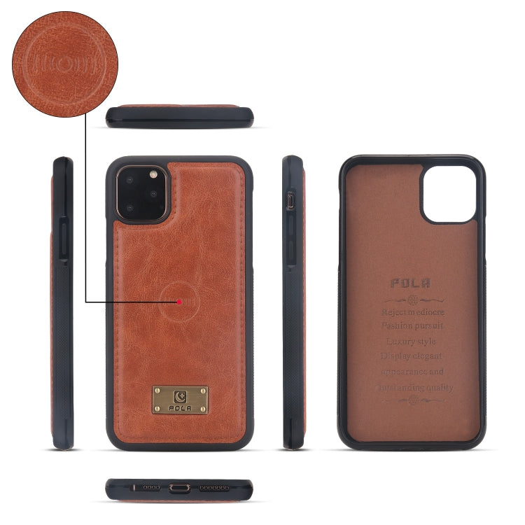For iPhone 11 Pro Multi-functional Zipper Wallet Leather Phone Case(Brown) - iPhone 11 Pro Cases by buy2fix | Online Shopping UK | buy2fix