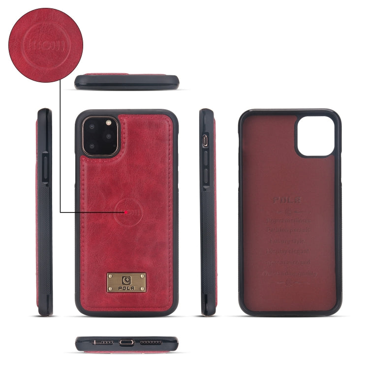 For iPhone 11 Pro Multi-functional Zipper Wallet Leather Phone Case(Red) - iPhone 11 Pro Cases by buy2fix | Online Shopping UK | buy2fix