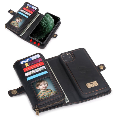 For iPhone 11 Pro Max Multi-functional Zipper Wallet Leather Phone Case(Black) - iPhone 11 Pro Max Cases by buy2fix | Online Shopping UK | buy2fix