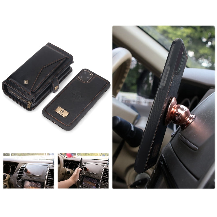 For iPhone 11 Pro Max Multi-functional Zipper Wallet Leather Phone Case(Black) - iPhone 11 Pro Max Cases by buy2fix | Online Shopping UK | buy2fix