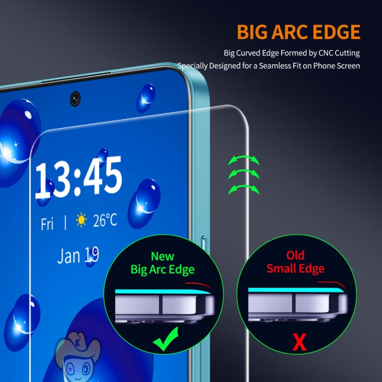 For Nothing Phone 2a 2pcs ENKAY 9H Big Arc Edge High Aluminum-silicon Tempered Glass Film - Nothing Tempered Glass by ENKAY | Online Shopping UK | buy2fix