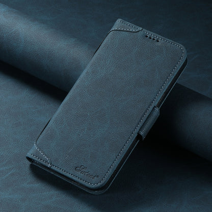 For iPhone 13 SUTENI J07 Multifunctional Horizontal Flip Magsafe Leather Phone Case(Blue) - iPhone 13 Cases by Suteni | Online Shopping UK | buy2fix