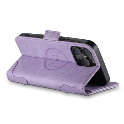 For iPhone 14 SUTENI J07 Multifunctional Horizontal Flip Magsafe Leather Phone Case(Purple) - iPhone 14 Cases by Suteni | Online Shopping UK | buy2fix