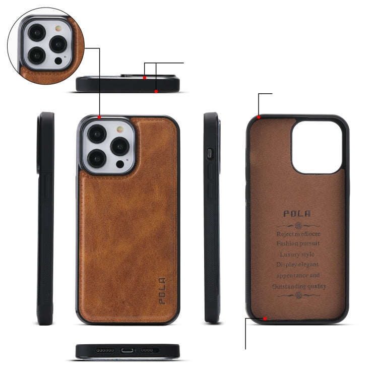 For iPhone 14 Pro Max Crossbody Multi-functional Zipper Wallet Leather Phone Case(Brown) - iPhone 14 Pro Max Cases by buy2fix | Online Shopping UK | buy2fix