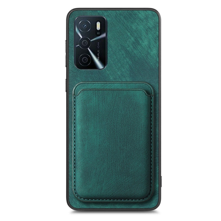 For OPPO Find X5 Retro Leather Card Bag Magnetic Phone Case(Green) - OPPO Cases by buy2fix | Online Shopping UK | buy2fix