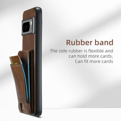 For Google Pixel 10 Pro Suteni H03 Oil Wax Leather Wallet Stand Back Phone Case(Brown) - Google Cases by Suteni | Online Shopping UK | buy2fix