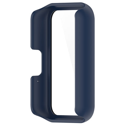 For Samsung Galaxy Fit 3 SM-R390 PC + Tempered Glass Film Integrated Watch Protective Case(Midnight Blue) - Watch Cases by buy2fix | Online Shopping UK | buy2fix