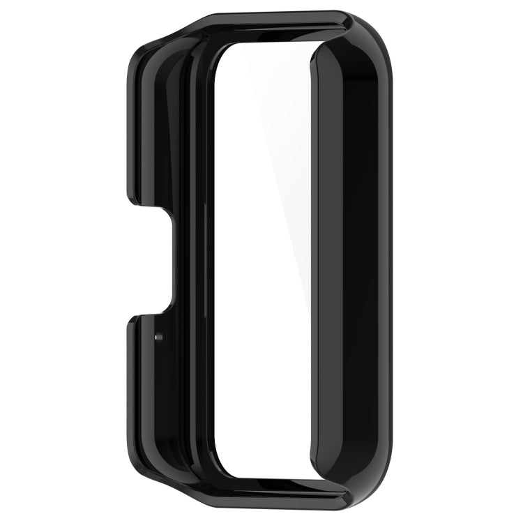 For Samsung Galaxy Fit 3 SM-R390 PC + Tempered Glass Film Integrated Watch Protective Case(Bright Black) - Watch Cases by buy2fix | Online Shopping UK | buy2fix
