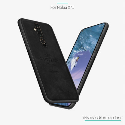 PINWUYO Shockproof Waterproof Full Coverage PC + TPU + Skin Protective Case for Nokia X71(Brown) - Nokia Cases by PINWUYO | Online Shopping UK | buy2fix
