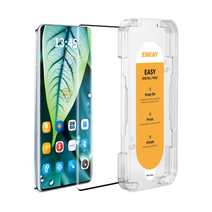 For vivo X100 Ultra ENKAY Easy Install Hot Bending Full Coverage Side Glue Tempered Glass Film - vivo Tempered Glass by ENKAY | Online Shopping UK | buy2fix