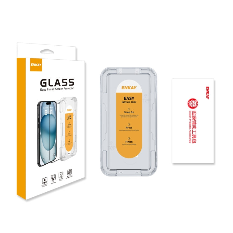 For vivo X100 / X100 Pro ENKAY Easy Install Hot Bending Full Coverage Side Glue Tempered Glass Film - X100 Pro Tempered Glass by ENKAY | Online Shopping UK | buy2fix