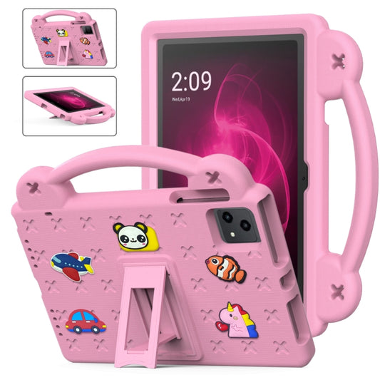 For T-Mobile REVVL Tab 10.36 2023 Handle Kickstand Children EVA Shockproof Tablet Case(Pink) - Others by buy2fix | Online Shopping UK | buy2fix