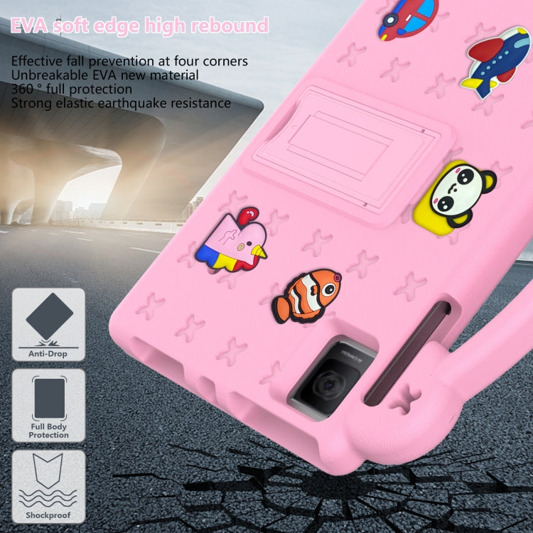For T-Mobile REVVL Tab 10.36 2023 Handle Kickstand Children EVA Shockproof Tablet Case(Pink) - Others by buy2fix | Online Shopping UK | buy2fix