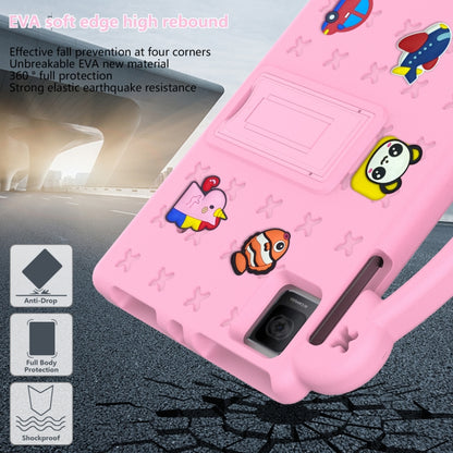 For T-Mobile REVVL Tab 10.36 2023 Handle Kickstand Children EVA Shockproof Tablet Case(Pink) - Others by buy2fix | Online Shopping UK | buy2fix