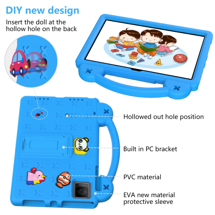 For T-Mobile REVVL Tab 10.36 2023 Handle Kickstand Children EVA Shockproof Tablet Case(Sky Blue) - Others by buy2fix | Online Shopping UK | buy2fix