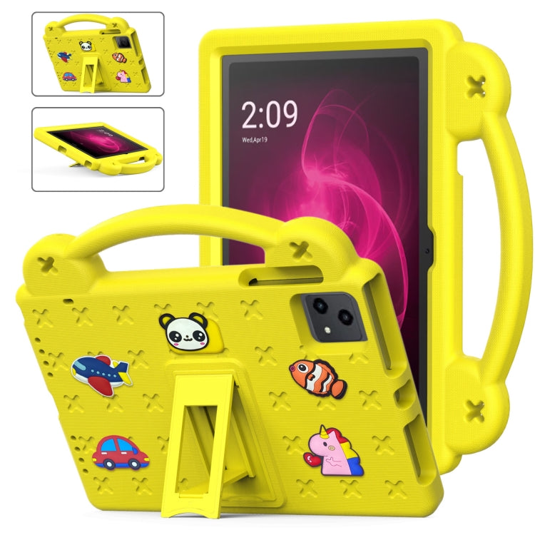 For T-Mobile REVVL Tab 10.36 2023 Handle Kickstand Children EVA Shockproof Tablet Case(Yellow) - Others by buy2fix | Online Shopping UK | buy2fix