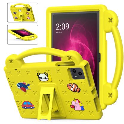 For T-Mobile REVVL Tab 10.36 2023 Handle Kickstand Children EVA Shockproof Tablet Case(Yellow) - Others by buy2fix | Online Shopping UK | buy2fix