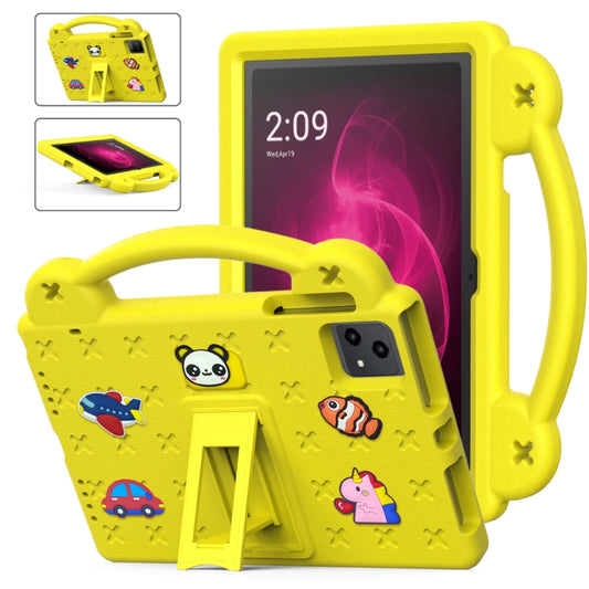For T-Mobile REVVL Tab 10.36 2023 Handle Kickstand Children EVA Shockproof Tablet Case(Yellow) - Others by buy2fix | Online Shopping UK | buy2fix