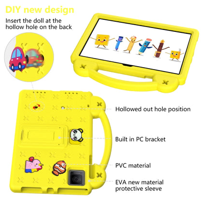 For T-Mobile REVVL Tab 10.36 2023 Handle Kickstand Children EVA Shockproof Tablet Case(Yellow) - Others by buy2fix | Online Shopping UK | buy2fix