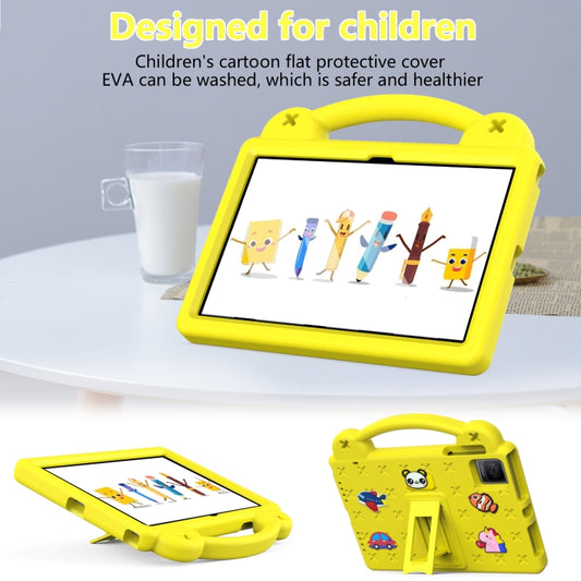 For Blackview Oscal Pad 15 2023 / Tab 11 Handle Kickstand Children EVA Shockproof Tablet Case(Yellow) by buy2fix