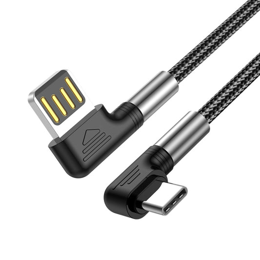 ENKAY 3A Elbow Reversible USB to Elbow Type-C Fast Charging Data Cable, Length:0.5m by ENKAY