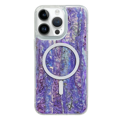 For iPhone 13 Pro Shell Texture Multicolor MagSafe TPU Phone Case(Purple) - iPhone 13 Pro Cases by buy2fix | Online Shopping UK | buy2fix