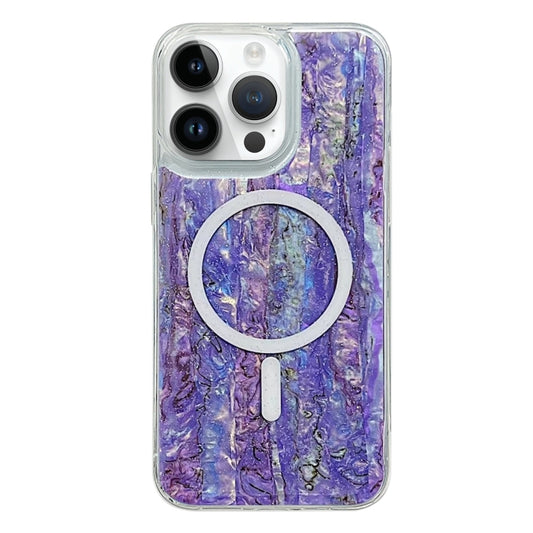 For iPhone 13 Pro Shell Texture Multicolor MagSafe TPU Phone Case(Purple) - iPhone 13 Pro Cases by buy2fix | Online Shopping UK | buy2fix