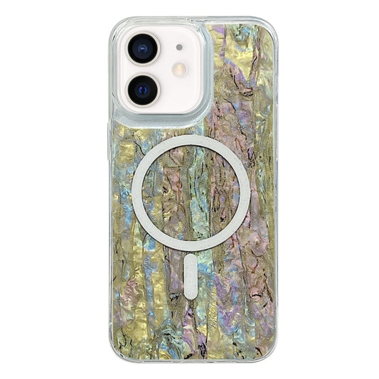 For iPhone 11 Shell Texture Multicolor MagSafe TPU Phone Case(Olive Colour) - iPhone 11 Cases by buy2fix | Online Shopping UK | buy2fix