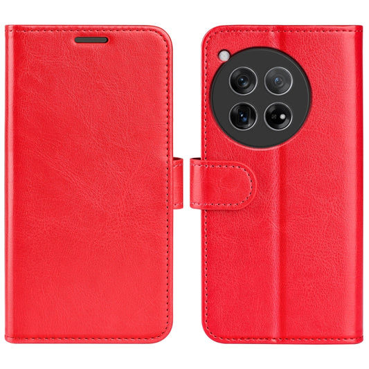 For OnePlus 12 R64 Texture Horizontal Flip Leather Phone Case(Red) - OnePlus Cases by buy2fix | Online Shopping UK | buy2fix