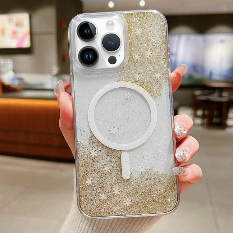 For iPhone 13 Pro Max Explosive Flash Gradient MagSafe TPU Phone Case(Gold) by buy2fix