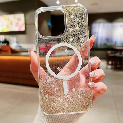 For iPhone 13 Pro Max Explosive Flash Gradient MagSafe TPU Phone Case(Gold) by buy2fix