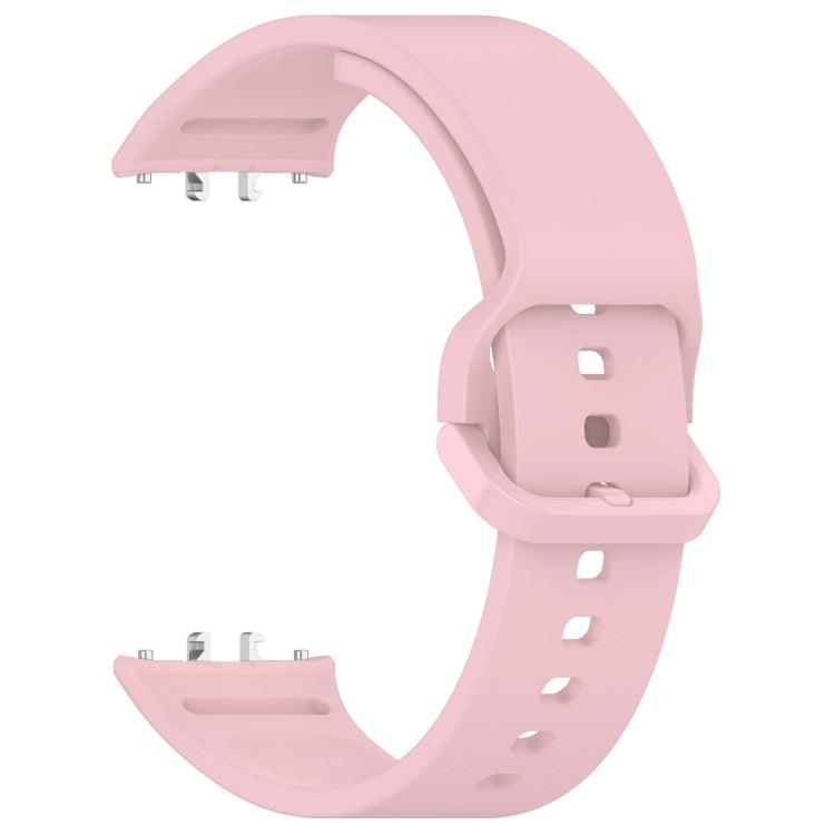 For Samsung Galaxy Fit 3 Solid Color Colorful Buckle Silicone Watch Band(Pink) - Watch Bands by buy2fix | Online Shopping UK | buy2fix