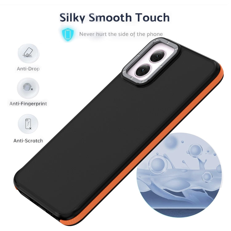 For Motorola Moto G Play 2024 Dual-Color Shockproof TPU Phone Case(Orange) - Motorola Cases by buy2fix | Online Shopping UK | buy2fix