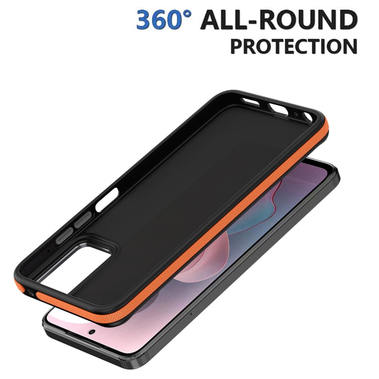 For Motorola Moto G Play 2024 Dual-Color Shockproof TPU Phone Case(Orange) - Motorola Cases by buy2fix | Online Shopping UK | buy2fix