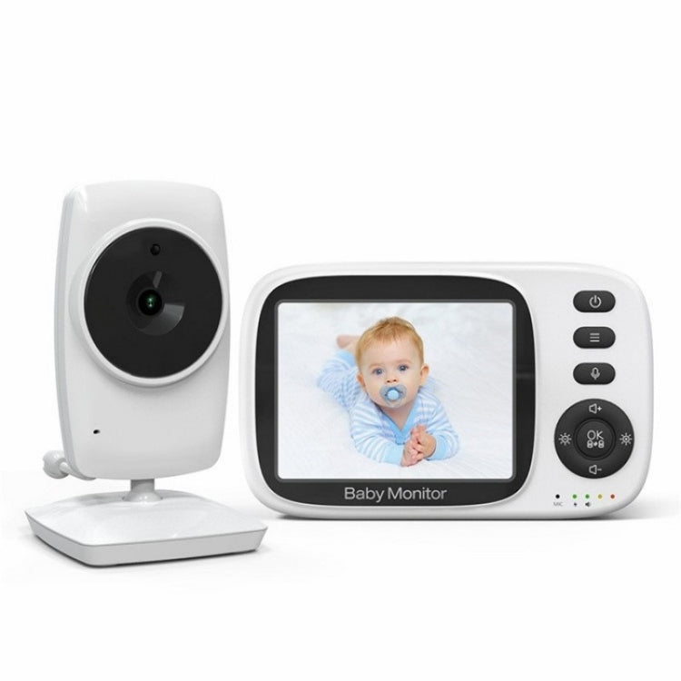 MC632A 2 Way Voice Talk Temperature Monitoring Baby Camera 3.2 inch Screen Baby Monitor(EU Plug) - Baby Monitor by buy2fix | Online Shopping UK | buy2fix