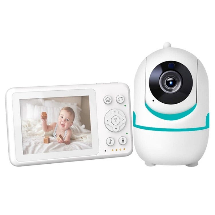 D031 2 Way Voice Built-in Lullabies Home Baby Security Camera 3.2-inch LCD Baby Monitor(EU Plug) by buy2fix