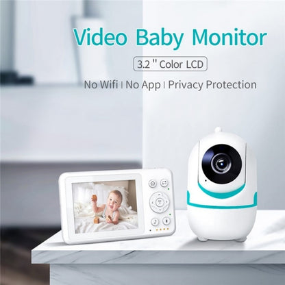 D031 2 Way Voice Built-in Lullabies Home Baby Security Camera 3.2-inch LCD Baby Monitor(EU Plug) by buy2fix