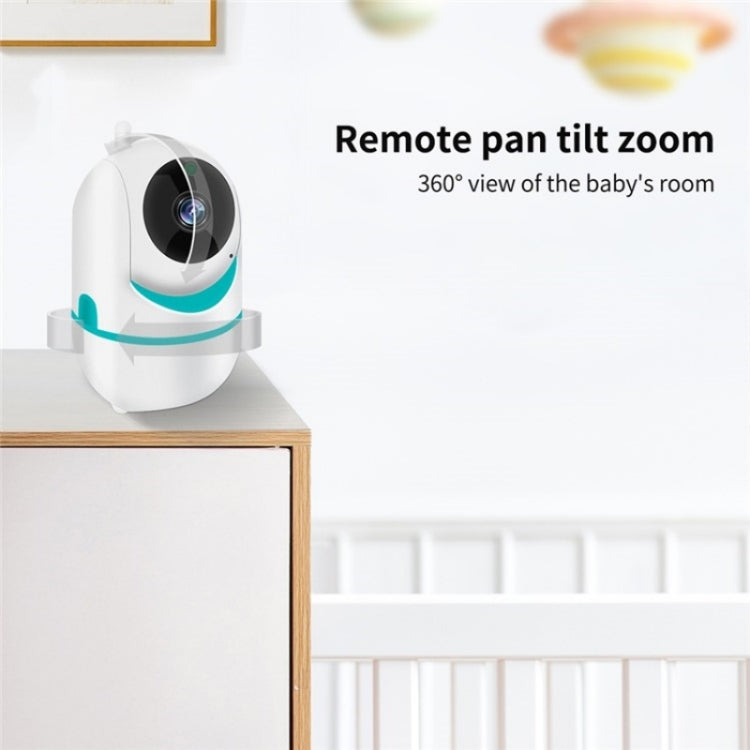 D031 2 Way Voice Built-in Lullabies Home Baby Security Camera 3.2-inch LCD Baby Monitor(EU Plug) by buy2fix
