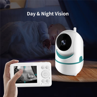 D031 2 Way Voice Built-in Lullabies Home Baby Security Camera 3.2-inch LCD Baby Monitor(AU Plug) by buy2fix