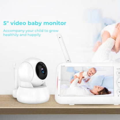 Infrared Night Vision Two-way Intercom Baby Monitor 5-inch Wireless Digital Monitor(US Plug) by buy2fix