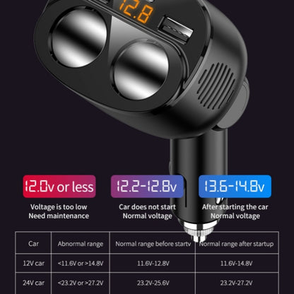 C06Q Dual USB + Type-C Cigarette Lighter PD 18W / QC3.0 Fast Charging Car Charger - Car Charger by buy2fix | Online Shopping UK | buy2fix