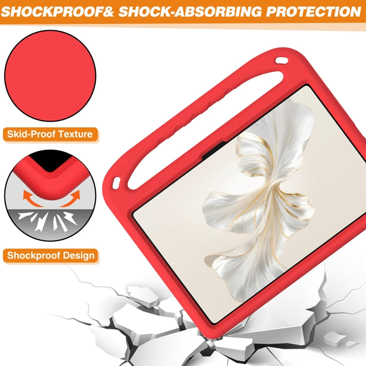 For Honor Pad 9 12.1 Handle EVA Shockproof Tablet Case with Holder(Red) - Honor by buy2fix | Online Shopping UK | buy2fix
