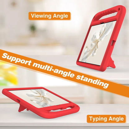 For Honor Pad 9 12.1 Handle EVA Shockproof Tablet Case with Holder(Red) - Honor by buy2fix | Online Shopping UK | buy2fix