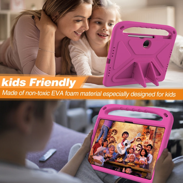 For Honor Pad 9 12.1 Handle EVA Shockproof Tablet Case with Holder(Rose Red) - Honor by buy2fix | Online Shopping UK | buy2fix