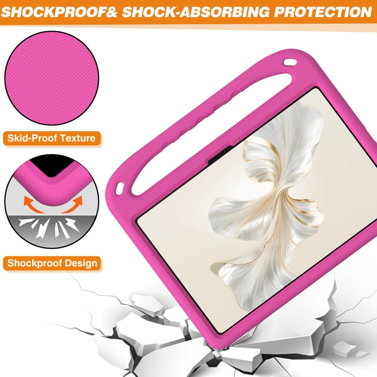 For Honor Pad 9 12.1 Handle EVA Shockproof Tablet Case with Holder(Rose Red) - Honor by buy2fix | Online Shopping UK | buy2fix