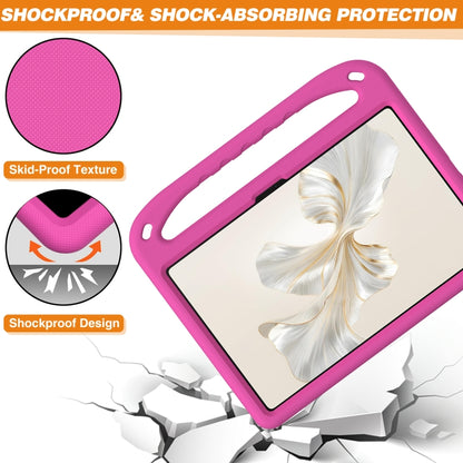 For Honor Pad 9 12.1 Handle EVA Shockproof Tablet Case with Holder(Rose Red) - Honor by buy2fix | Online Shopping UK | buy2fix