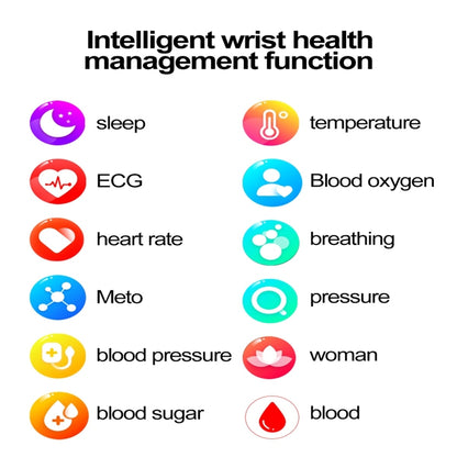 ET570 1.96 inch Color Screen Smart Watch Silicone Strap, Support Bluetooth Call / ECG(Black) by buy2fix