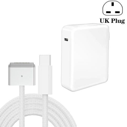 UK Plug 140W USB-C PD Power Adapter with Type-C to Magsafe3 Magnetic Charging Cable, Length: 2 m - Cable & Adapter by buy2fix | Online Shopping UK | buy2fix