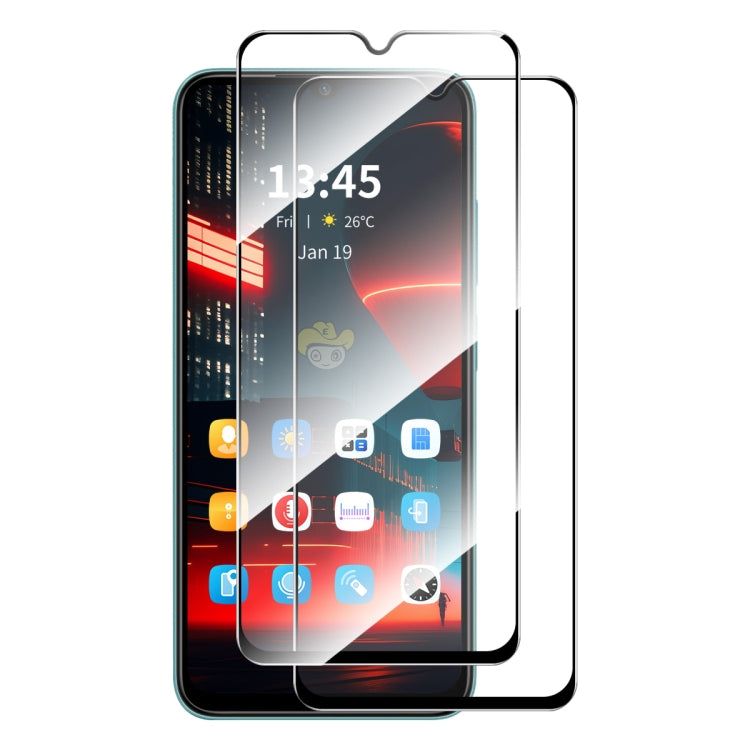 For Tecno Spark 10C 2pcs ENKAY Full Glue High Aluminum-silicon Tempered Glass Film by ENKAY